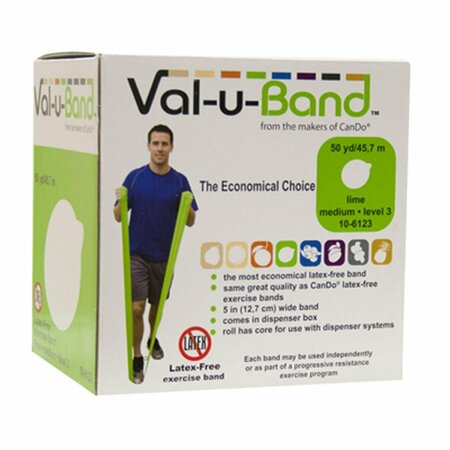 VAL-U-BAND Latex Free Band, 50 Yard - Lime Val-u-Band-10-6123